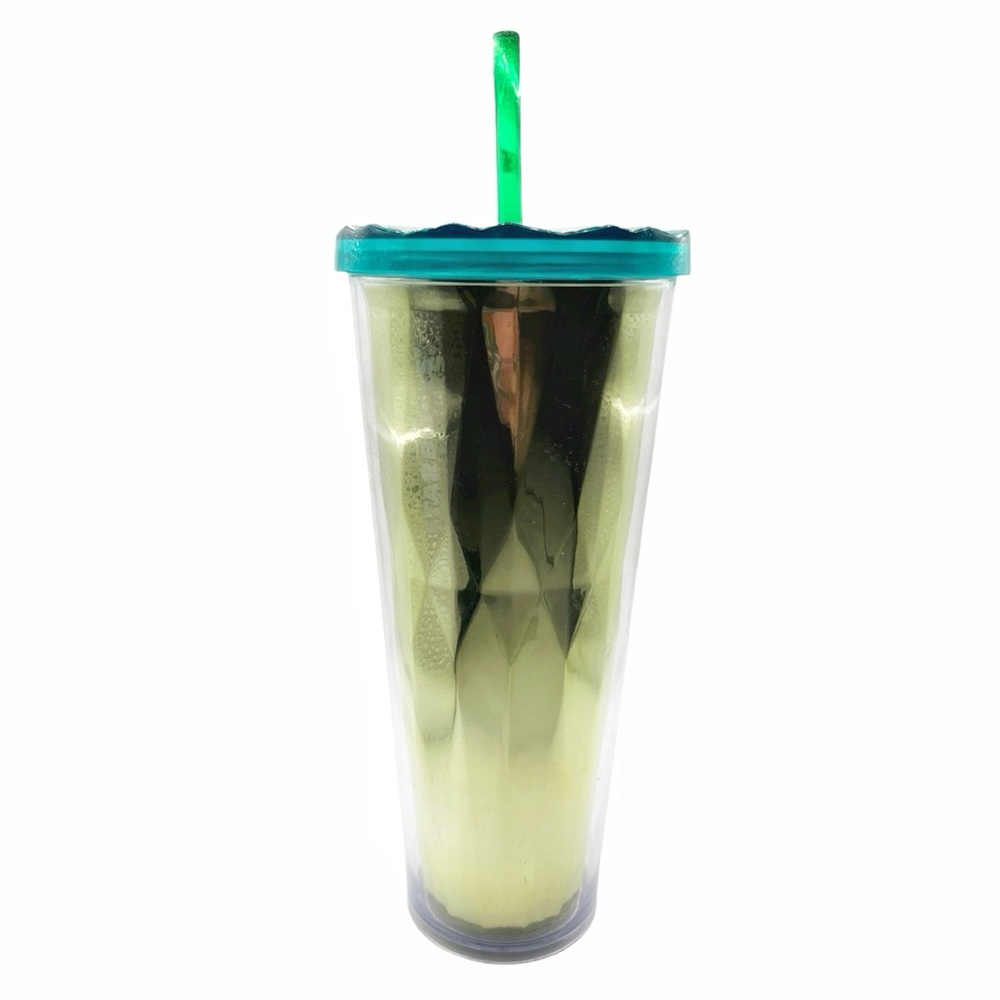 Starbucks Gold & Green Cold Cup Tumbler